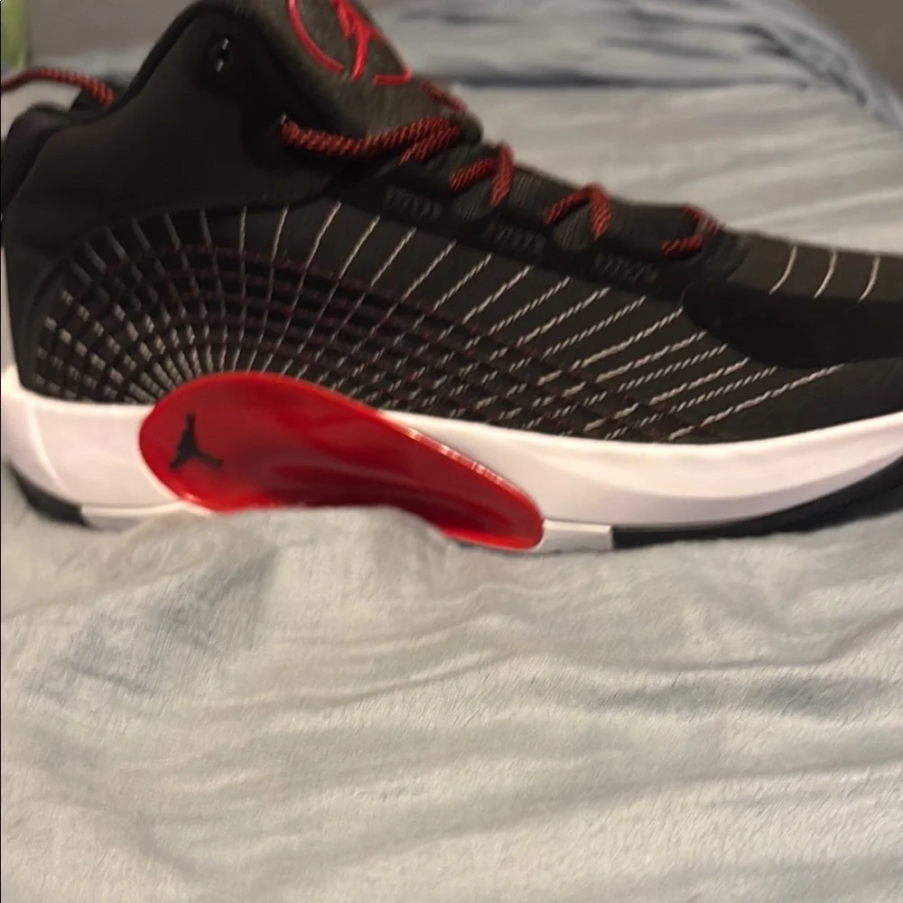 Jordan Black and Red Athletic Shoes - Picture 2 of 3